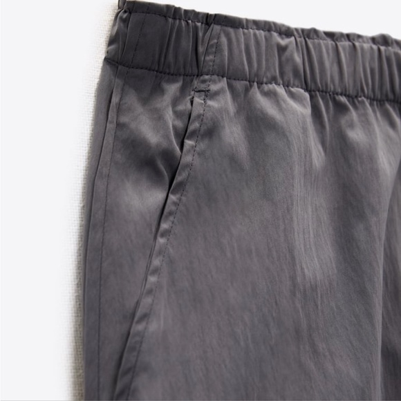 ZARA Nylon Blend Full Length Pants - Picture 4 of 8